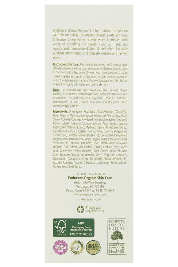 Eminence Strawberry Rhubarb Dermafoliant, 4.2 Ounce