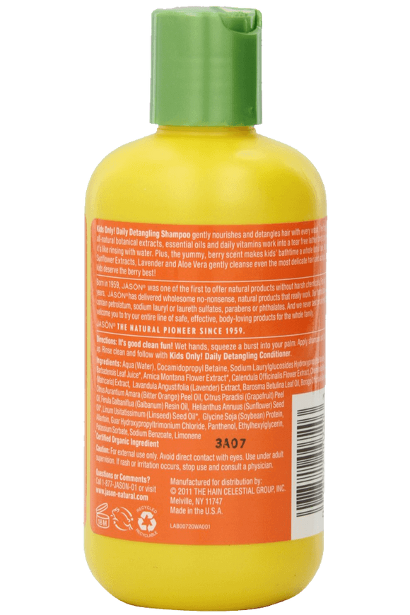 JASON Kids Only! Daily Detangling Shampoo 8 Ounce Bottle