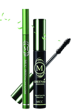 MCC ECOCERT Organic Green Tea Volumizing Mascara and Black Eyeliner Waterproof Set