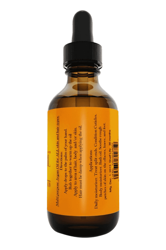 Premium Argan 100% Organic Pure Moroccan Argan Oil (60ml)