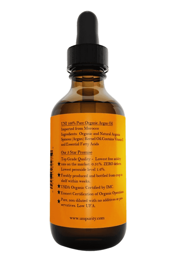 Premium Argan 100% Organic Pure Moroccan Argan Oil (60ml)