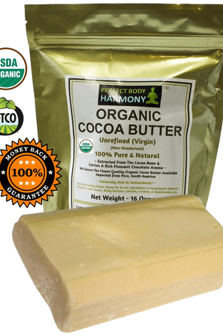 Raw Cocoa Butter - CERTIFIED ORGANIC Pure & Natural