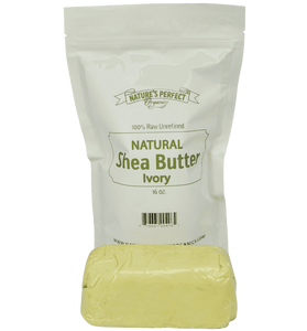 Shea Butter - Nature's Perfect Organics 100% Pure RAW Unrefined Shea Butter